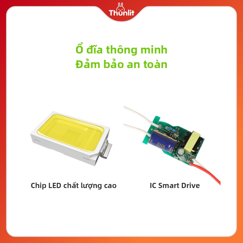 Bóng đèn LED Thunlit 10w E27 ánh sáng trắng chất lượng cao