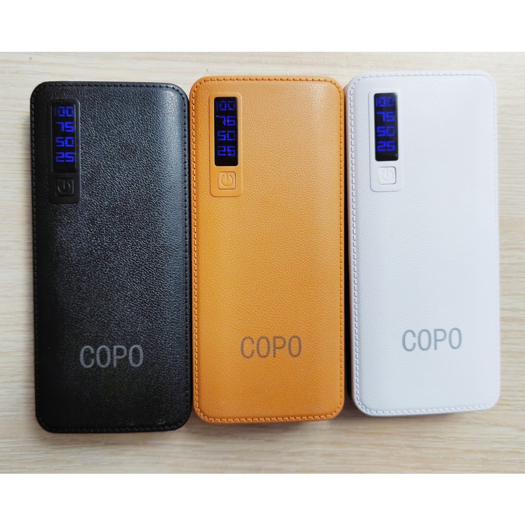 Pin Sạc Dự Phòng Power COPO 7500 mAh Vỏ Giả Da Cực Đẹp - Sạc nhanh QC3.0