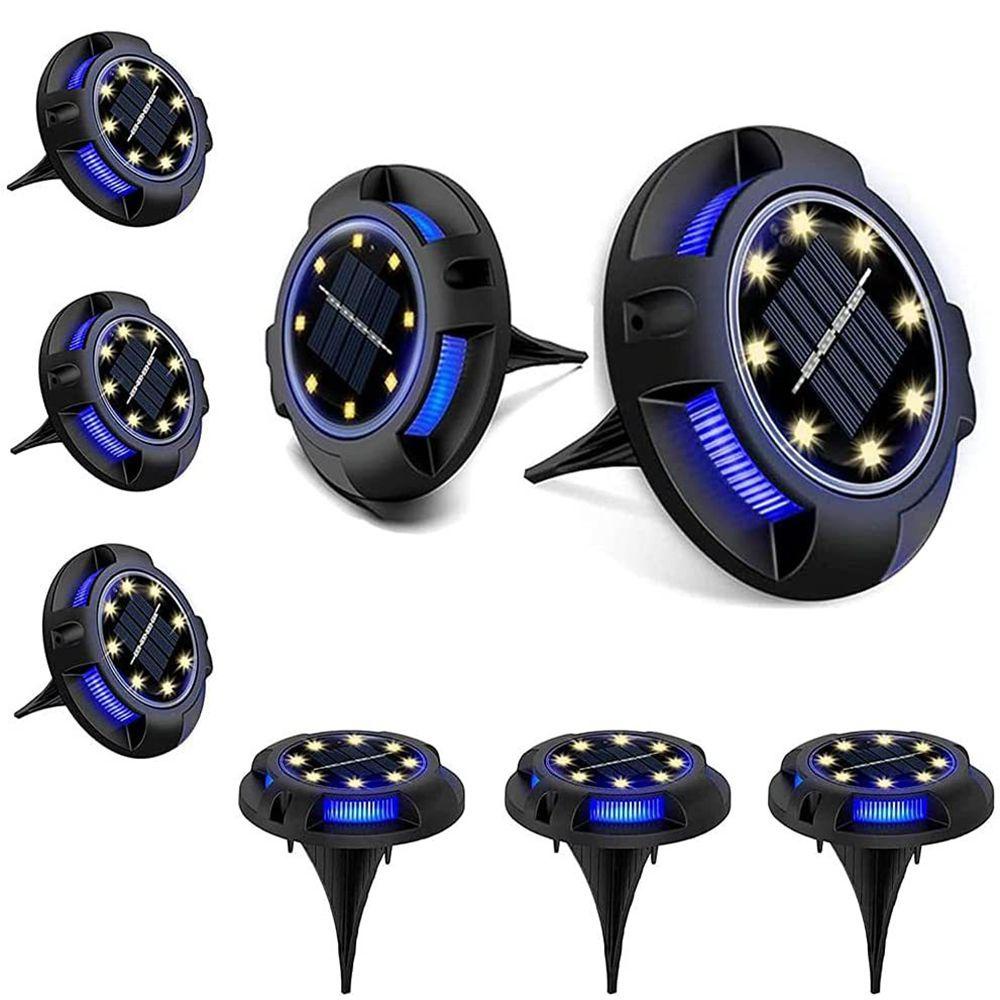 YOLA Đèn LED Âm Đất 12 Bóng Sử Dụng Năng Lượng Mặt Trời