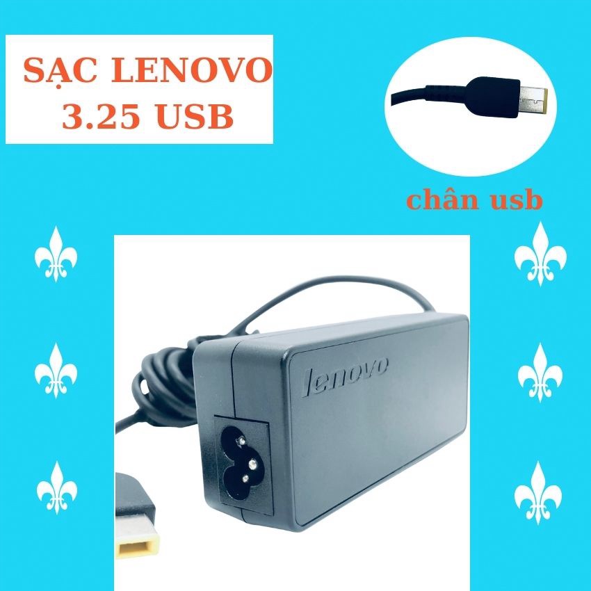 ▀ Sạc laptop lenovo 3,25 chân usb savintech, sạc thinkpad zin cao cấp chân vuông bảo hành 12 tháng ▀ 🄿🄷Ụ 🄺🄸Ệ🄽