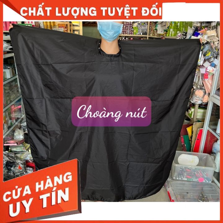 ÁO CHOÀNG CẮT TÓC  (CHOÀNG DÁN-CHOÀNG NÚT-MÓC KHÓA) LOẠI LỚN TIỆN LỢI DÀNH CHO SALON TÓC