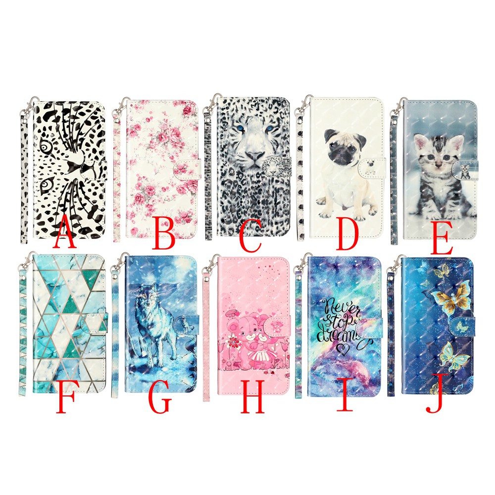 Bao Da Điện Thoại Nắp Lật Kèm Ngăn Đựng Thẻ Hoạt Hình 3d Cho Oppo A5 A9 2020 Oppo A7 A5S Ốp | BigBuy360 - bigbuy360.vn