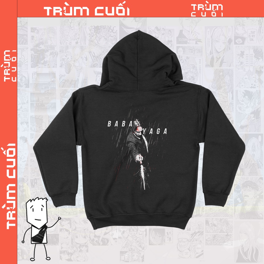 Áo  Hoodie Baba Yaga - John Wick, Trùm Cuối Cine, Unisex Nỉ Bông 100% 2 màu nam nữ 0043