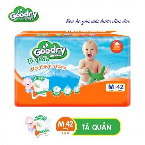 Tã/bỉm quần và dán goodry công nghệ nhật bản S46 / M42 / L38 / XL34 / XXL30