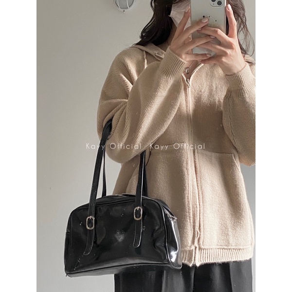 Áo khoác hoodie len dày dặn Hàn Quốc _ Hlm ( Ảnh thật tự chụp) | BigBuy360 - bigbuy360.vn