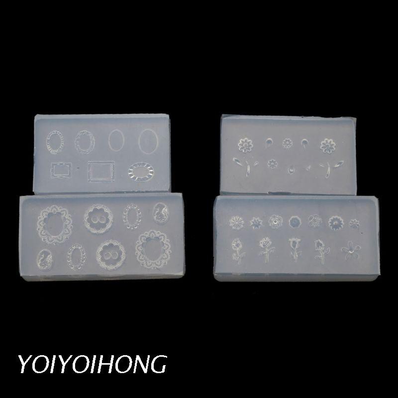 [Hàng mới về] Set 2 khuôn silicon tạo hình trang trí móng tay 3D