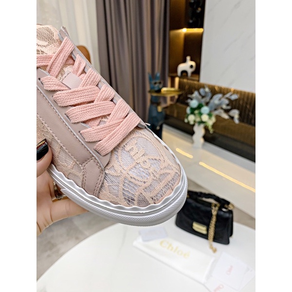 Giày thể thao sneaker nữ thương hiệu Chloè cao cấp mẫu mới 2021