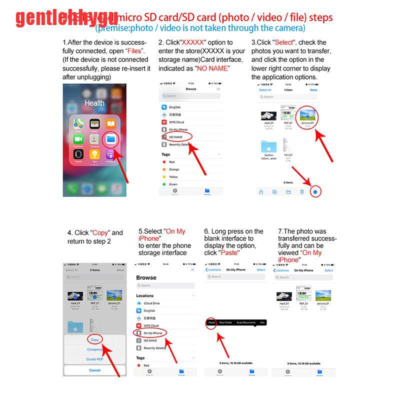Đầu Đọc Thẻ Nhớ Otg Cho Máy Ảnh