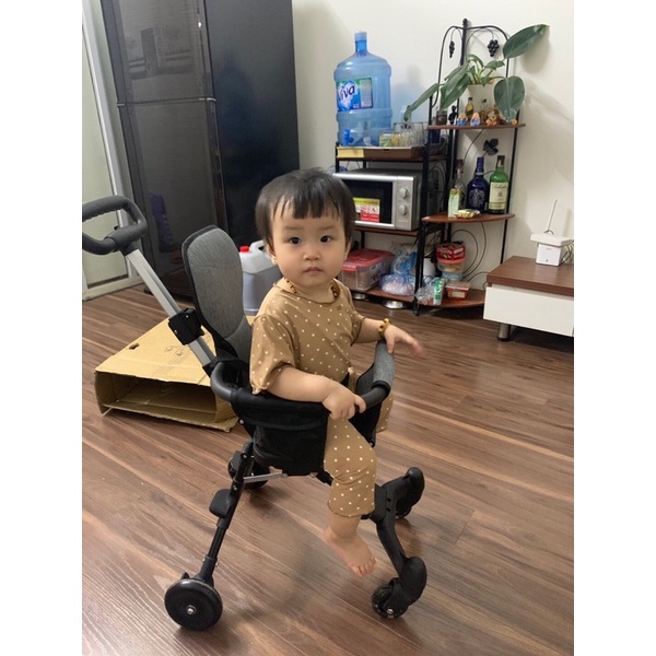 Xe đẩy cho bé, Xe đẩy gấp gọn em bé đi du lịch siêu gọn nhẹ có khóa bánh xe