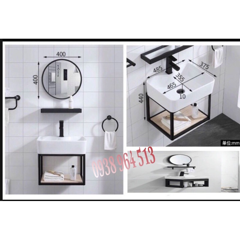 TỦ LAVABO TREO TƯỜNG ĐEN - SALE GIÁ KHO | BigBuy360 - bigbuy360.vn