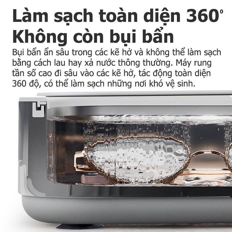 Máy rửa kính - trang sức đa năng bằng sóng siêu âm Mini clean machine