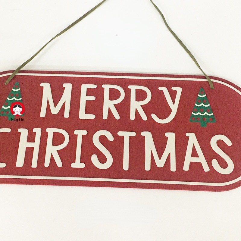 Bảng Treo Trang Trí Giáng Sinh Hình Ngôi Nhà