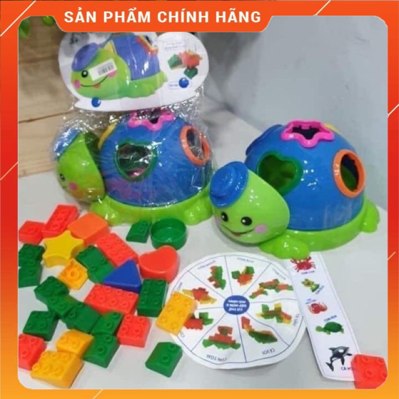 ĐỒ CHƠI XẾP HÌNH THẢ KHỐI RÙA CON CHĂM CHỈ   -QUÀ TẶNG SỮA NAN