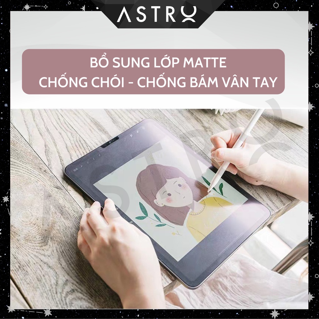 [ASTRO Paperlike] Miếng dán màn hình Paperlike Nhật Bản Hồng chống vân tay cho iPad Pro 11 Air 4 5 Gen 7 8 9