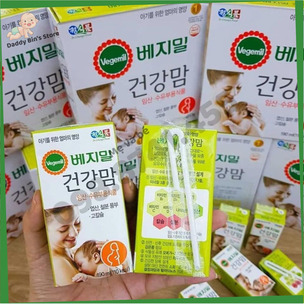 Sữa bầu Vegemil Hàn Quốc 190ml
