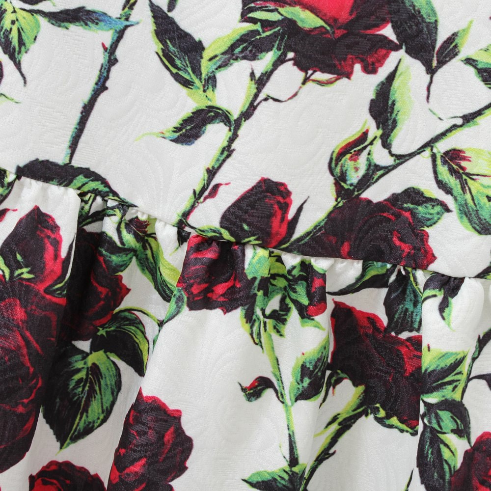 Đầm Sanlutoz Tay Dài Họa Tiết Hoa Dành Cho Bé Vào Mùa Đông