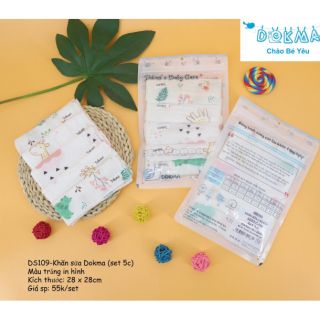 Set 5 khăn sữa dokma