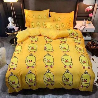 Bộ ga + 2 gối cotton poly cute 1m6 - 1m8