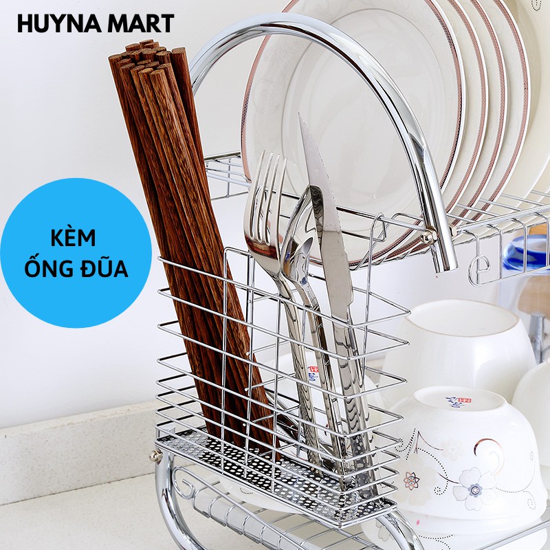 [sale] [sale] Kệ Úp Bát Chén Nhà Bếp Inox 2 Tầng Kích thước 51 x 25 x 38 cm