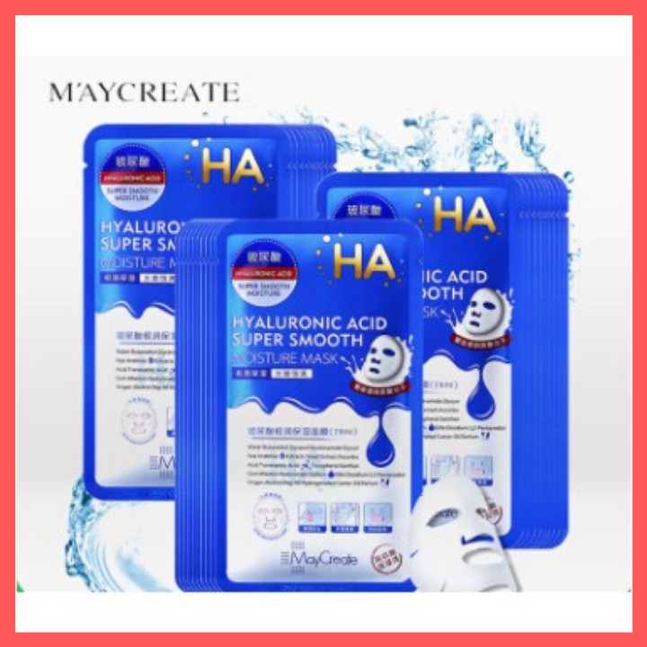 Mặt nạ HA Chăm Sóc Da MayCreate, Cấp ẩm, Làm Trắng