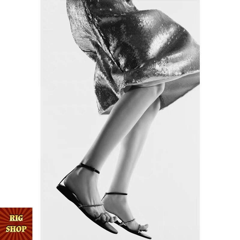 SANDAL QUAI ĐÍNH ĐÁ RIGSHOP PHONG CÁCH MỚI TRẺ TRUNG THANH LỊCH MẪU MỚI 2021 - B7