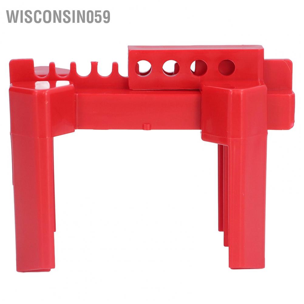 Wisconsin059 Ball Valve Lockout Device Industrial Adjustable Safety Lock for DN8-DN50 Pipe Diameter ASBV-01