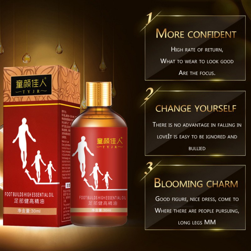 Tinh dầu mát xa chân hỗ trợ tăng chiều cao hiệu quả