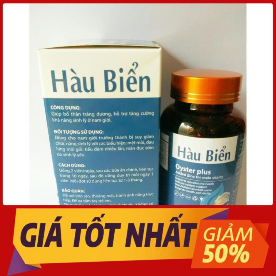 TINH HÀU BIỂN HỖ TRỢ YẾU SINH LÝ XUẤT TINH SỚM TĂNG CƯỜNG SINH LÝ NAM OYSTER PLUS