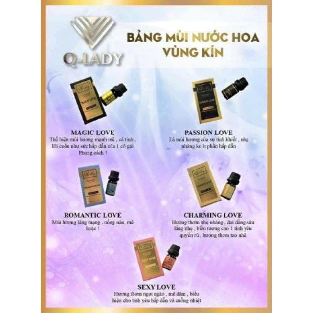 [Quà Tặng Là Nước Hoa 3ml] Nước Hoa Vùng Kín Nữ QLADY 5ml Chính Hãng Cô Bé Thơm Lâu Bím Bim Bim Vùng Kính Thơm SONA | BigBuy360 - bigbuy360.vn