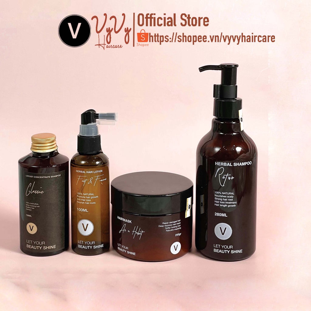 Combo 15 Dưỡng phục hồi, Ngăn ngừa rụng tóc chuyên sâu 280ml Vyvyhaircare