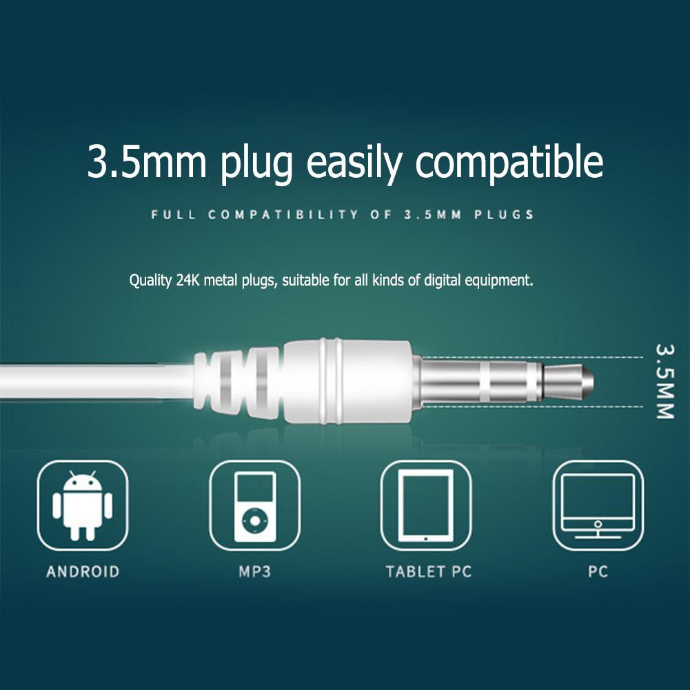 Tai nghe nhét tai đa năng Tai nghe âm nhạc Tai nghe stereo 3,5 mm