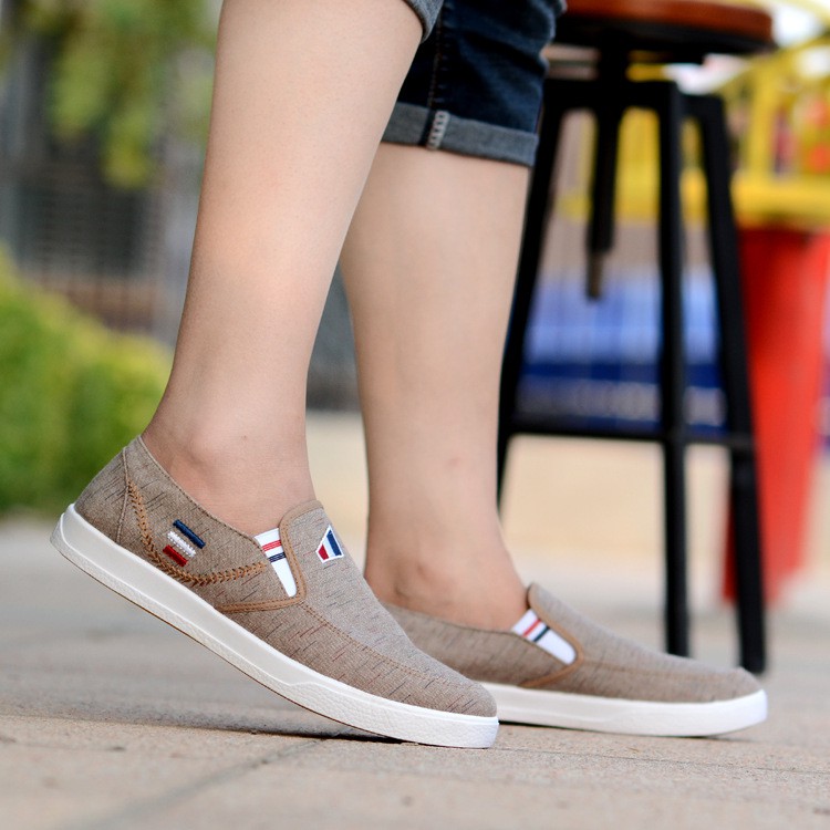 [Xả Kho 3 Ngày] Giày lười vải nam - Nâu + Xanh | BigBuy360 - bigbuy360.vn