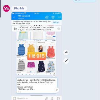 Áo mẹ con ba lỗ