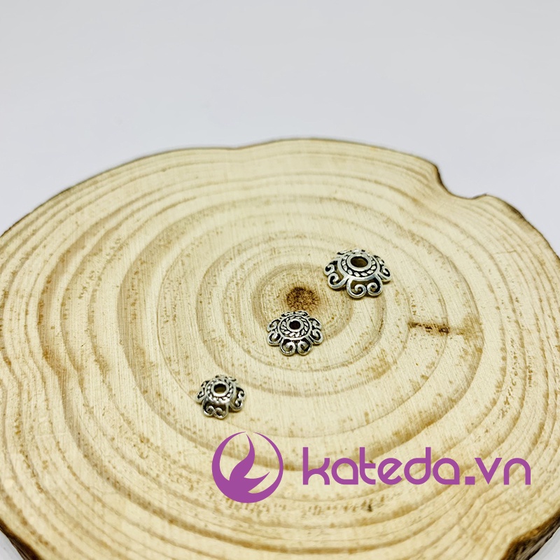 DHBT Combo 10 đế hoa bạc Thái S925 dùng mix vòng , size 6/8/10 li