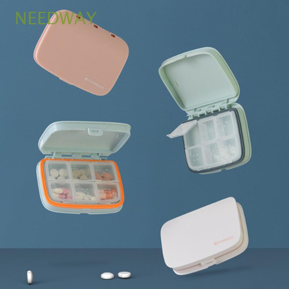 Hộp đựng thuốc kiểu 4/ 6 ngăn nhỏ gọn tiện lợi chất lượng cao mang theo đi du lịch