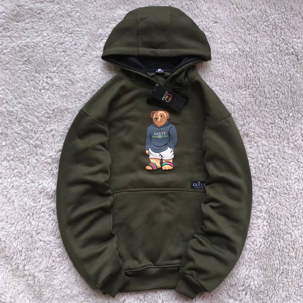 Áo HOODIE GUCCI B3AR PARODY FULLTAG & LEBEL Mới Nhất