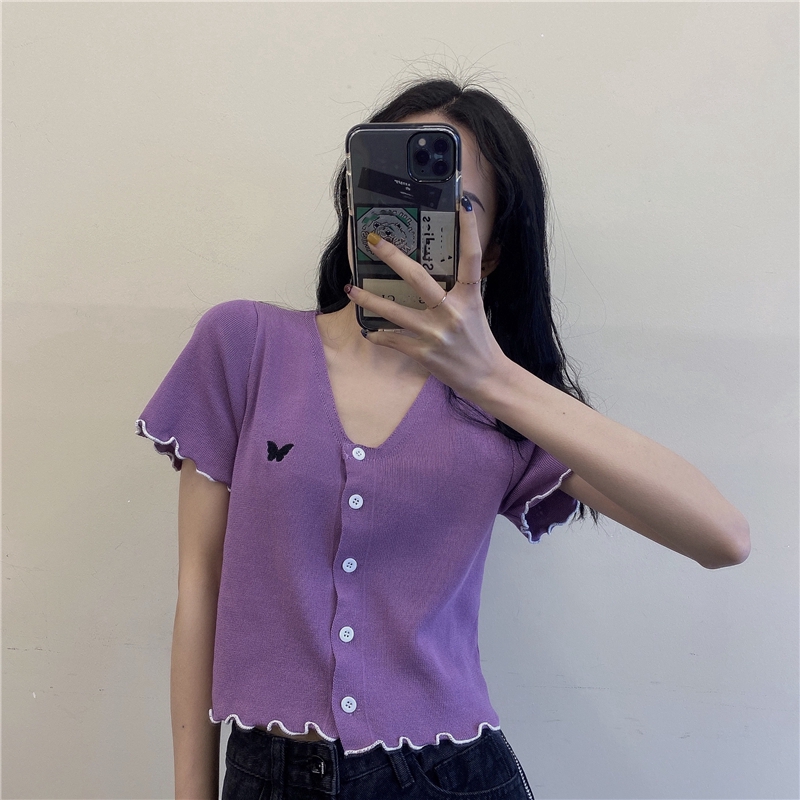 Áo Khoác Cardigan Ngắn Tay Thời Trang Mùa Hè Cho Nữ | BigBuy360 - bigbuy360.vn