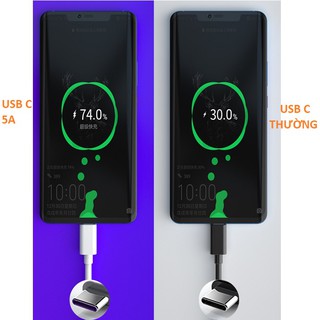 Cáp sạc nhanh 5A giao diện micro USB/Type-C