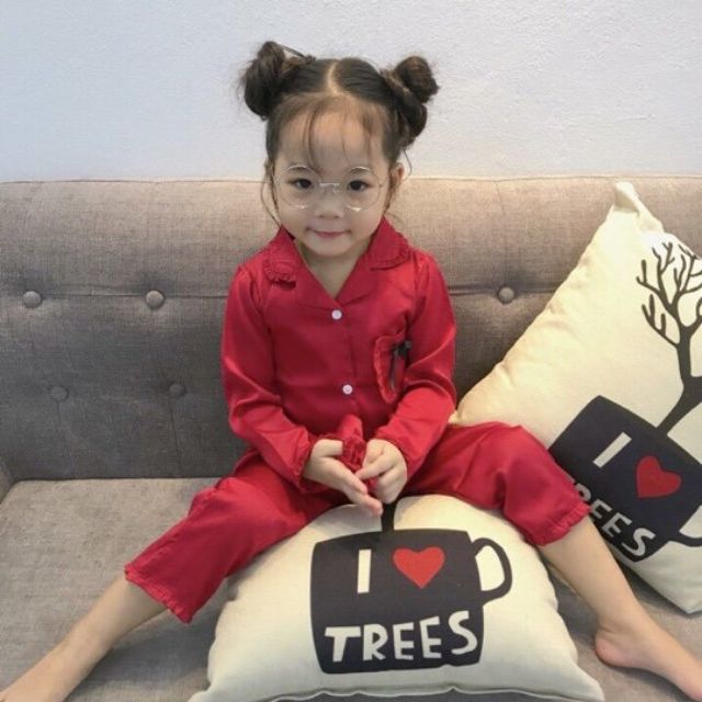 Combo sỉ bộ lụa bé gái nó