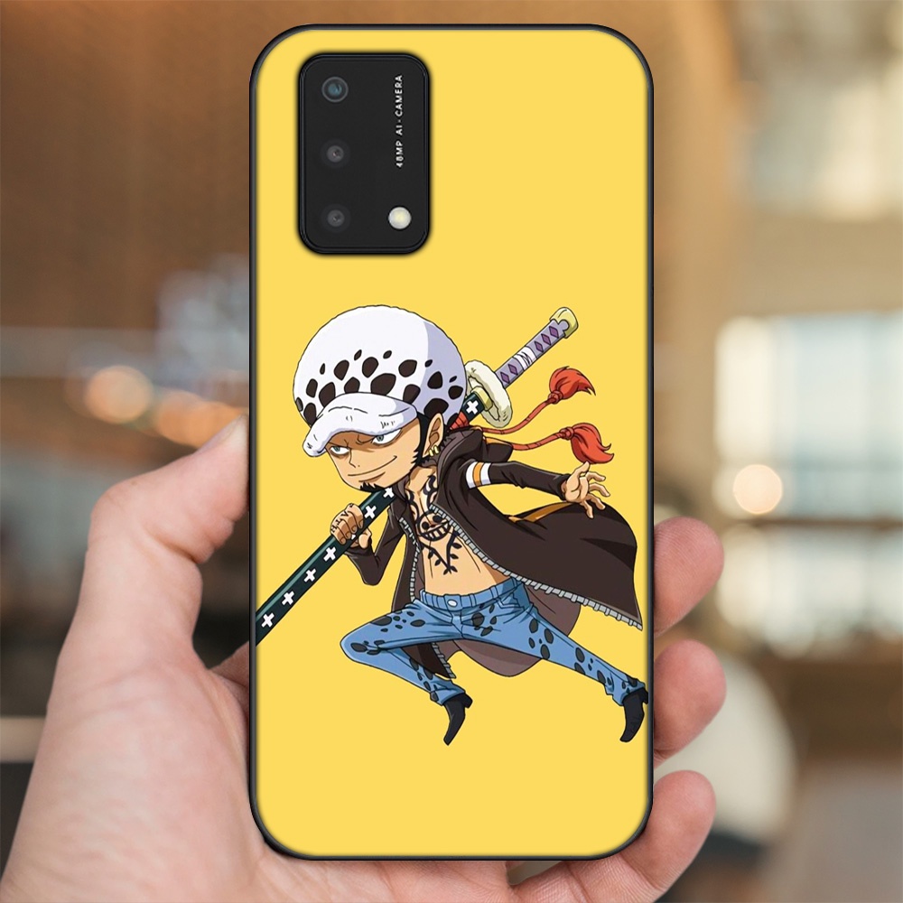Ốp lưng Oppo A74, A93 5G, A95 viền đen in hình Law One Piece