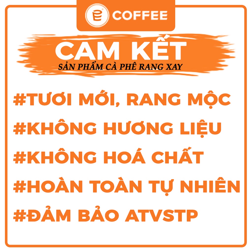 Cà phê Cafe pha phin E COFFEE 1kg rang mộc, dòng cafe nguyên chất chuẩn vị truyền thống gu đậm đà thơm ngon