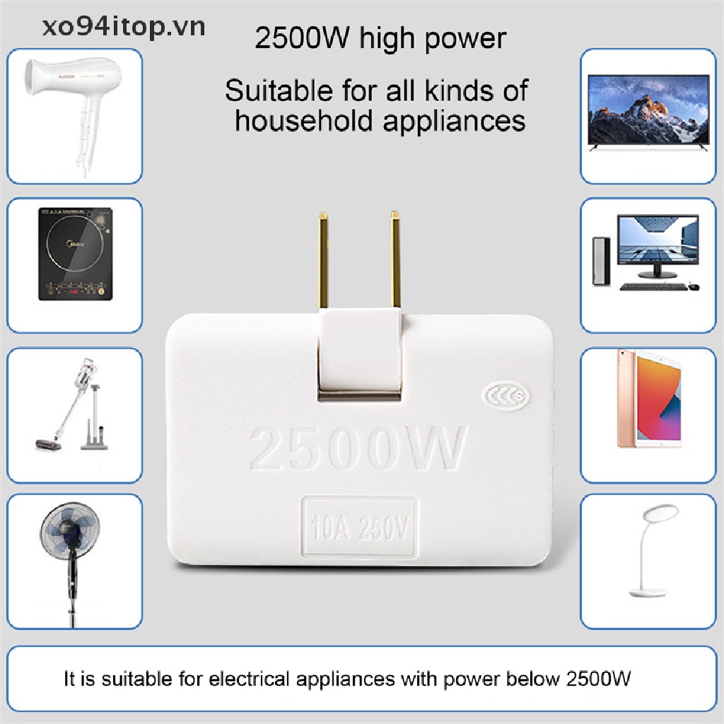 Ổ Cắm Chuyển Đổi XOITOP Đa Năng Xoay 180 Độ