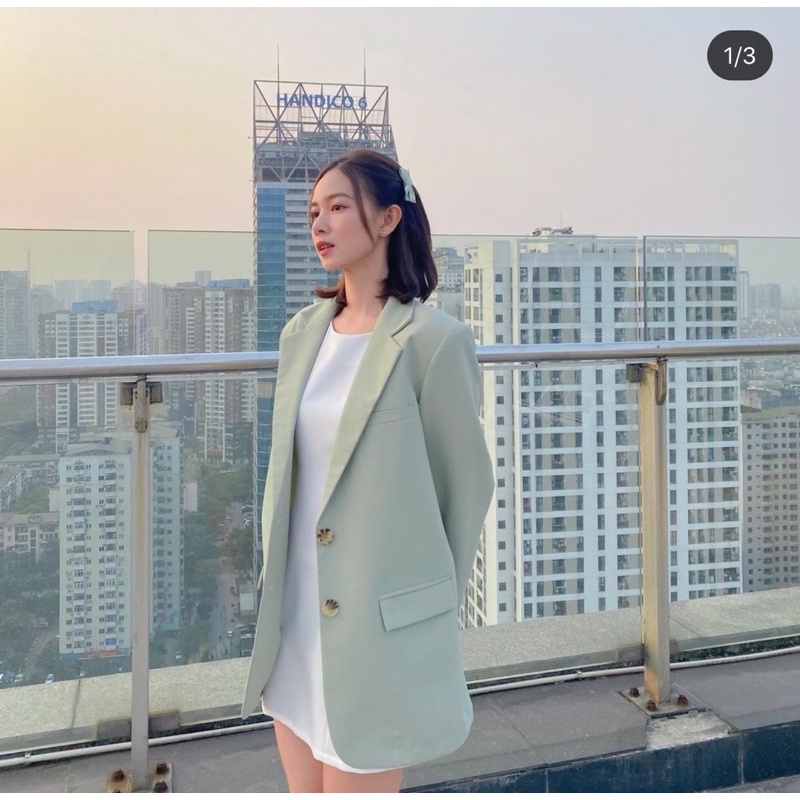 Vest thiết kế basic form rộng