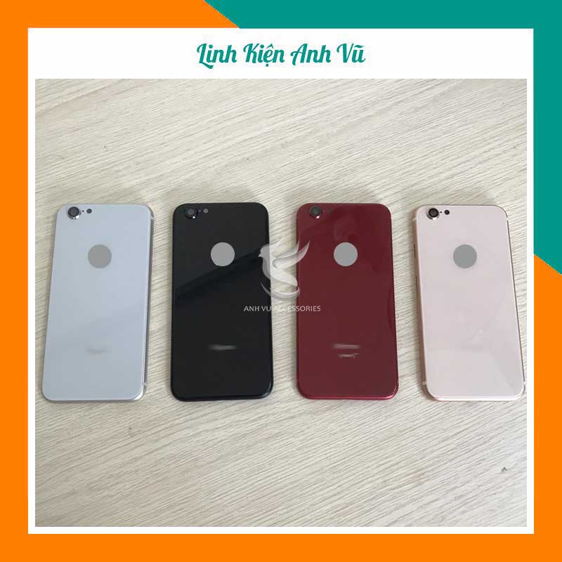 Vỏ sườn độ 6/6s lên 8 đủ màu, tặng kèm khay sim và bộ nút