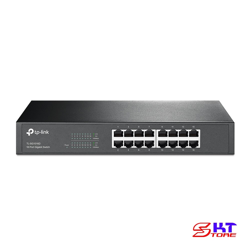 Bộ Chia Mạng Switch 16 Cổng RJ45 Tp-Link TL-SG1016D Tốc Độ 10/100/1000Mbps - Hàng Chính Hãng