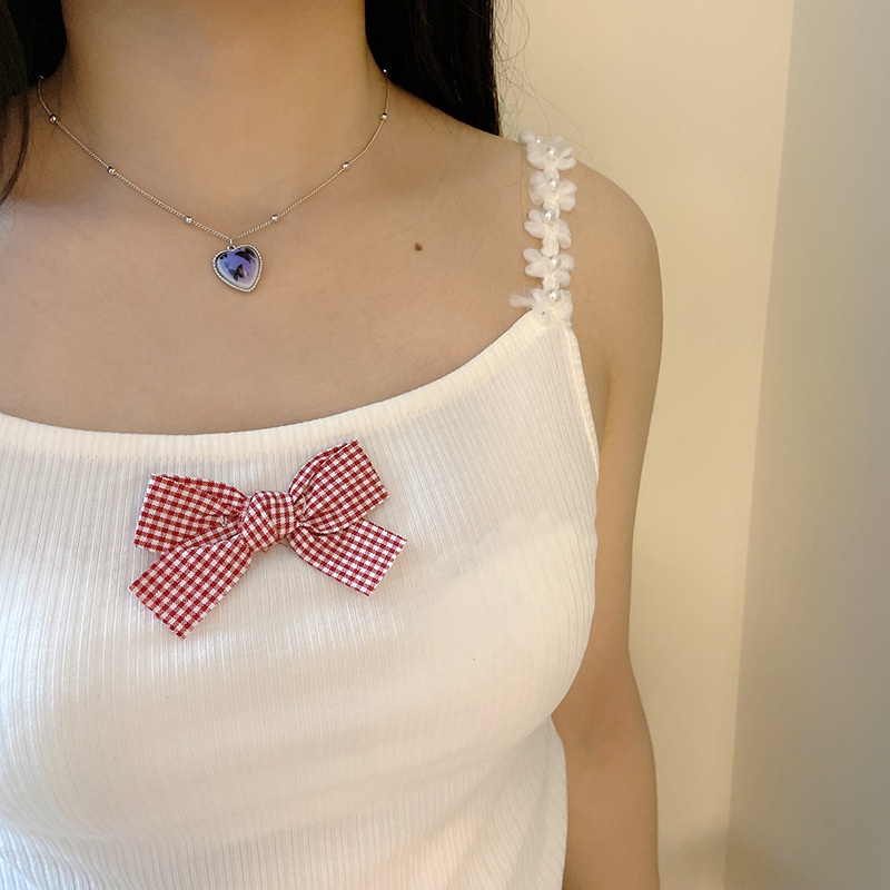 Dây Chuyền Mặt Hình Thỏ Và Bướm Phong Cách Retro Pháp Thời Trang