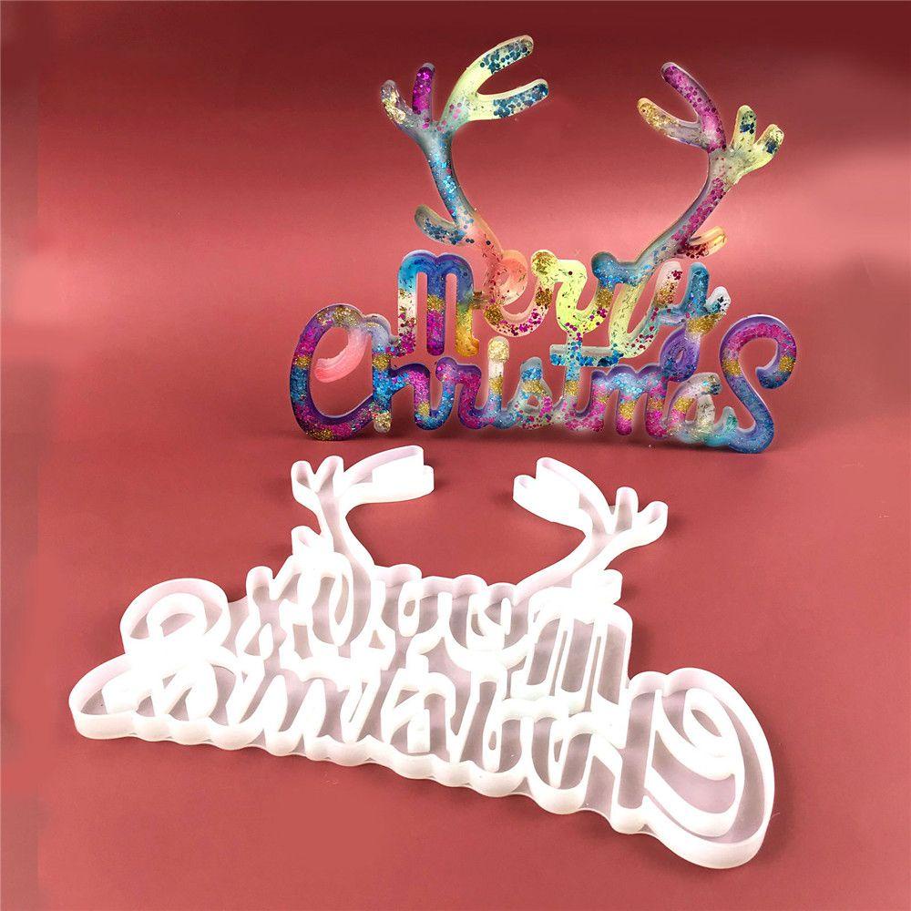 Khuôn Silicone Làm Trang Sức Treo Tường Hình Nai Sừng Tấm