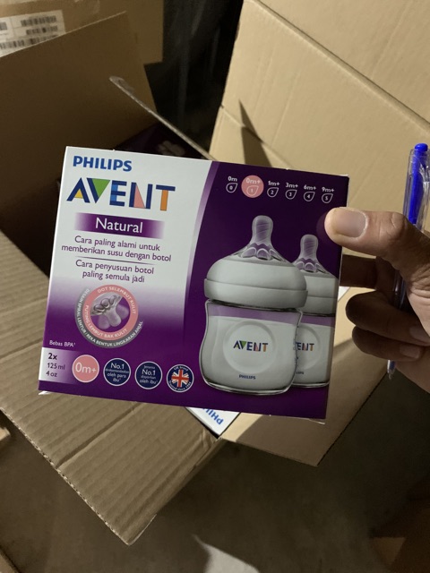 Combo 3 bình sữa Philips AVENT Natural 125-260-330ml