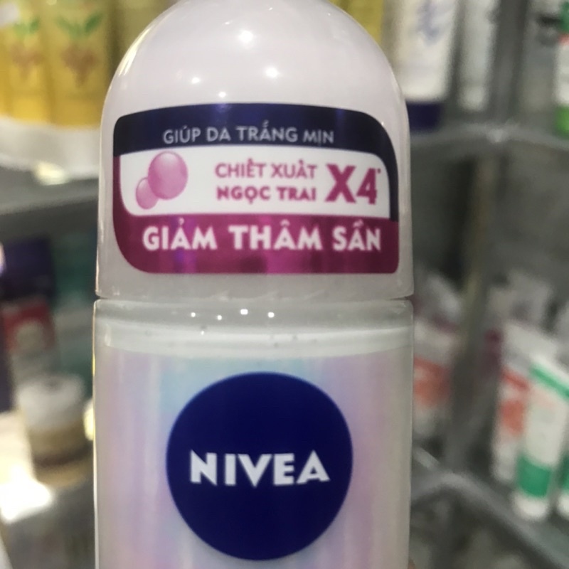 Lăn Khử Mùi Ngọc Trai Sáng Mịn Nivea Pearl &amp; Beauty 50ml