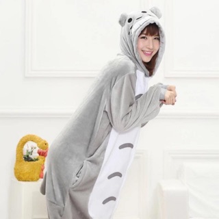 ❤️ freeship❤️ bộ đồ thú totoro xám người lớn
